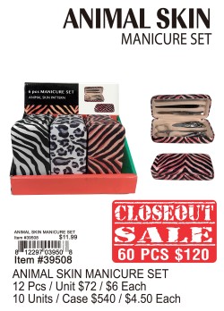 Animal Skin Manicure Set